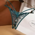 thumbnail image 1 of Leesechin Clearance Women's Lace Low Waist Hollow Pearl Sexy Hot Sexy Flower Thong Sexy Underpant, 1 of 4