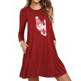 thumbnail image 1 of Leesechin Women's Sleepwear Set Homewear Loungewear Pocket Printing Sleeveless Casual Nightdress Dresses, 1 of 5
