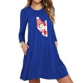 thumbnail image 1 of Leesechin Women's Sleepwear Set Homewear Loungewear Pocket Printing Sleeveless Casual Nightdress Dresses, 1 of 5