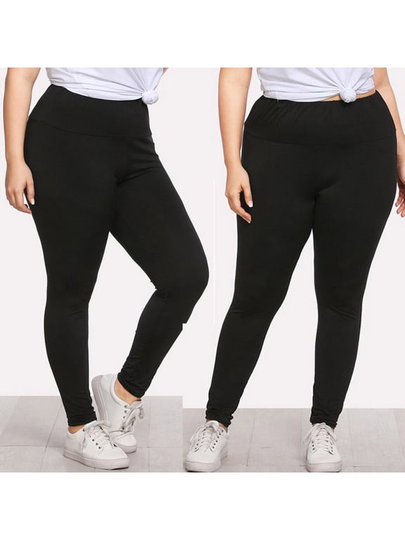 Leesechin Womens Leggings Plus Size Stretch Yoga Fitness Running Gym Cropped Trousers Active Pants