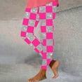 thumbnail image 1 of Leesechin Womens Leggings Plus Size Women's Plaid Printed Tight Yoga Pants Long Pants Inside and Outside Can Wear Leggings Yoga Pants, 1 of 4