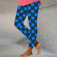 thumbnail image 1 of Leesechin Womens Leggings Plus Size Women's Plaid Printed Tight Yoga Pants Long Pants Inside and Outside Can Wear Leggings Yoga Pants, 1 of 4