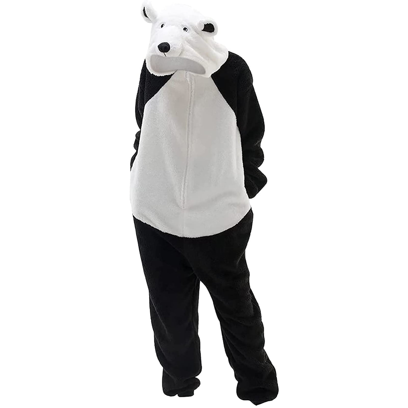 Leesechin Clearance Womens Pajamas Jumpsuit Unisex Adult Bear Sleepwear