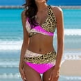 thumbnail image 1 of Leesechin Womens Swim Suits Sexy Split Bikini Two-Piece Print Beach Swimwear Beachwear Bathing Suits, 1 of 4