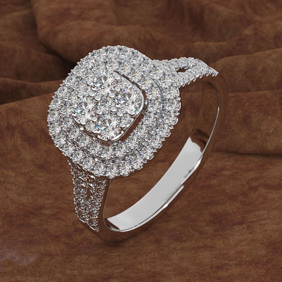 Leesechin Combination, Rose Quartz Valentine's Day Ring, Alloy