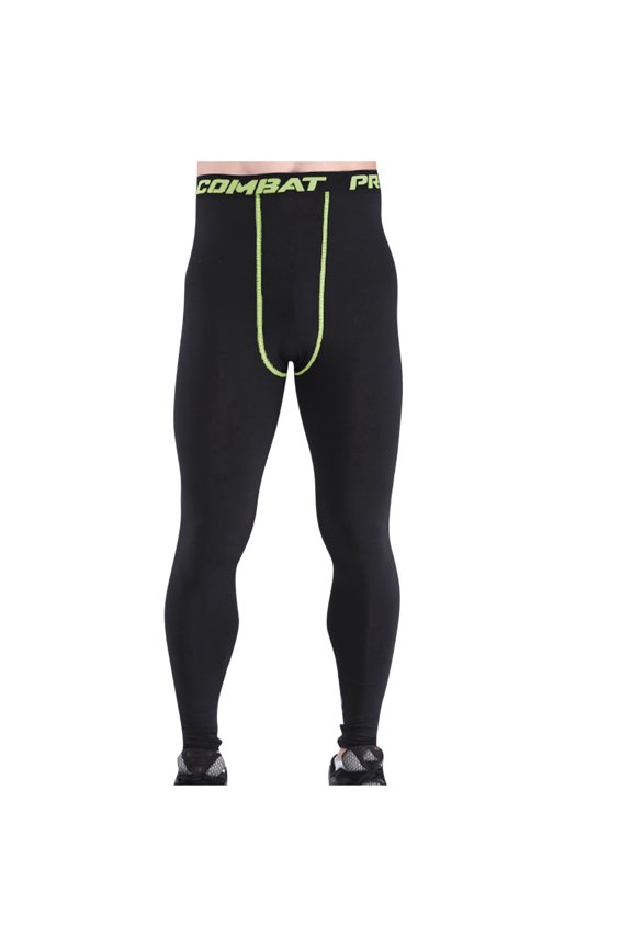 Leesechin Compression Pants for Men - Cycling Tights Leggings Running Quick Dry Sport Base Layer with Pockets Reflective Strips