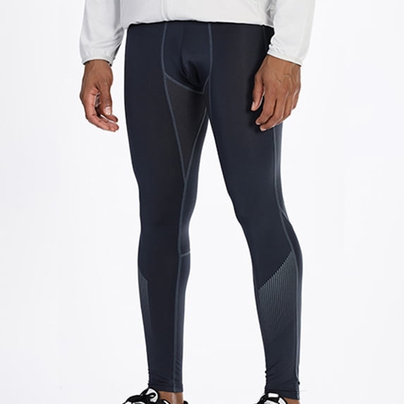 Leesechin Compression Pants for Men - Cycling Tights Leggings Running Quick Dry Sport Base Layer with Pockets Reflective Strips