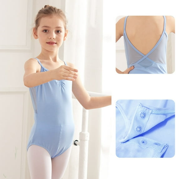 Leesechin Girls Dresses Baby Children's Dance Leotard Clothes Summer Flying Sleeve Training Clothes Ballet One-piece Gym Suit