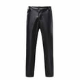 thumbnail image 1 of Leesechin Jogger Pants for Men Punk Retro Gothic Slim Fit Casual Pants Solid Color Casual Leather Pants Full Length Pants Black M, 1 of 9