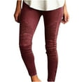 thumbnail image 1 of Leesechin Joggers for Women Trendy Ladies Lady Skinny Pants High Waist Stretch Slim Pencil Trousers, 1 of 6