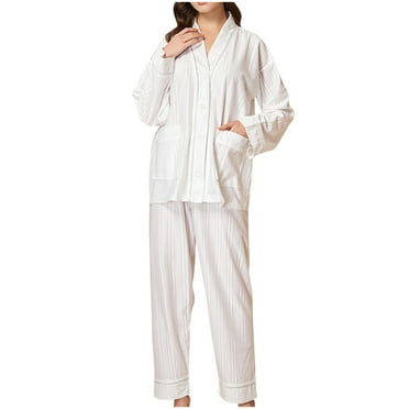 Leesechin Ladies Robes Long Length Clearance Women's Early Fall Long Sleeve Thin Absorbing and Breathable Outwear Home Suit Set