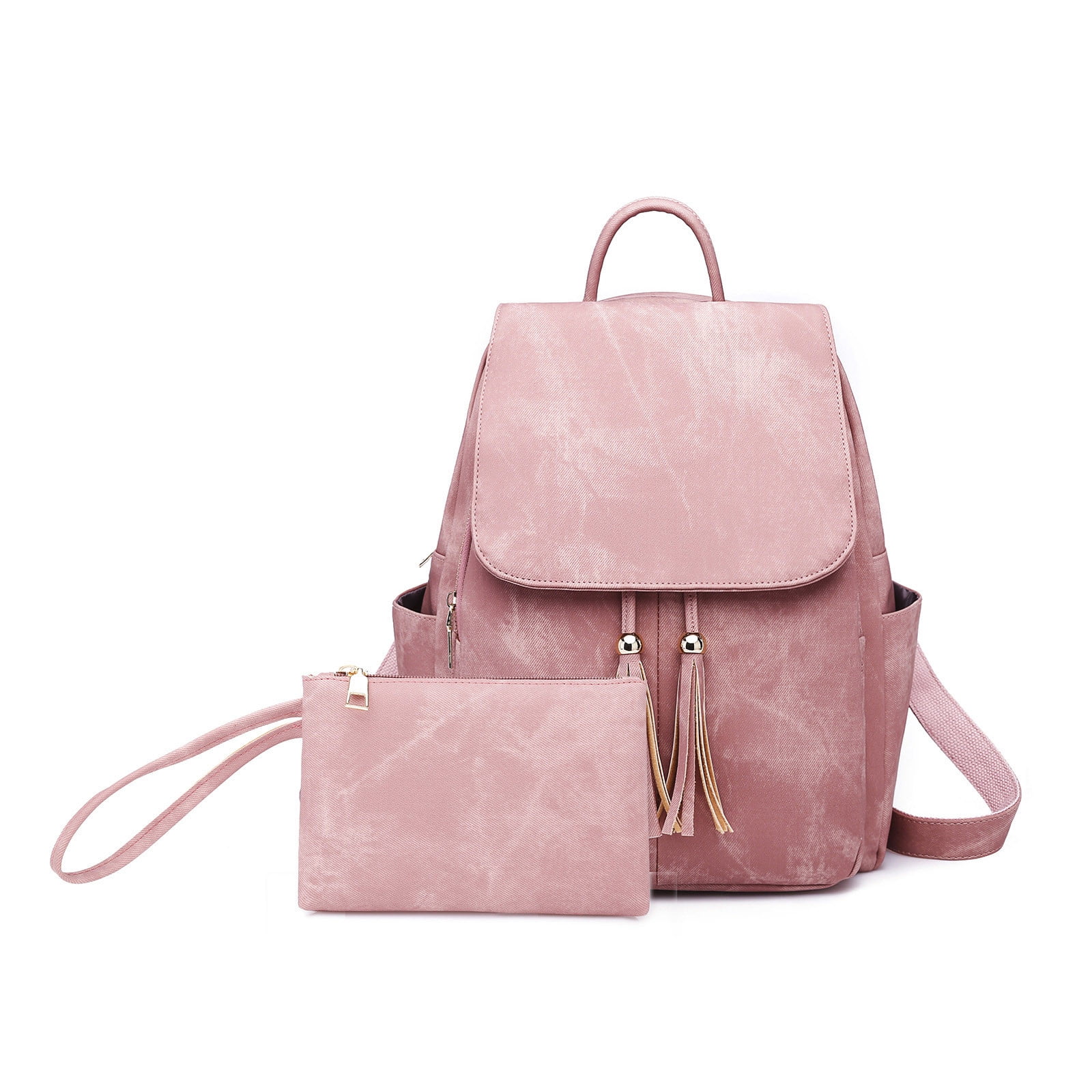 8180 Travel Backpack Purse Vegan Leather Fashion Tassel Quilted Shoulder Women main image 2