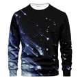 thumbnail image 1 of Leesechin Long Sleeve Shirts for Men Casual Fashion Crew Neck Print Pullover Tops Sweatshirt 2X Gray, 1 of 4