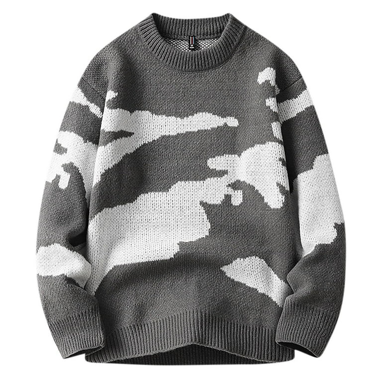 Plaid Patchwork Contrast O Neck Sweaters Plaid Patchwork Contrast O Neck Sweaters