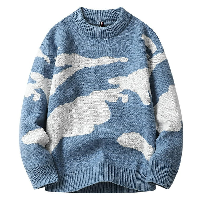 Plaid Patchwork Contrast O Neck Sweaters Plaid Patchwork Contrast O Neck Sweaters