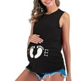 thumbnail image 1 of Leesechin Maternity Shirts Mom Fashion Solid Color Print Sleeveless Pregnant Woman Casual Vest Clothe Top, 1 of 6