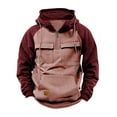 thumbnail image 1 of Leesechin Men Tactical Sweatshirt Quarter Zip Cargo Pullover Hoodies Workout Gym Sports Running Outdoor Winter Jackets, 1 of 5