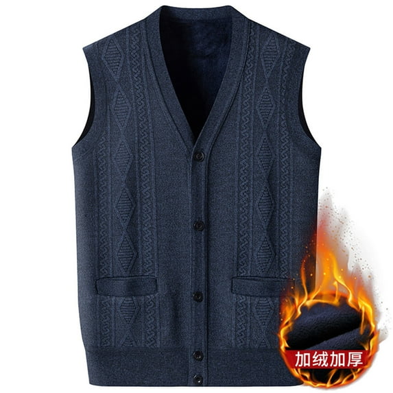 Leesechin Men Women Knitted Cotton V-Neck Vest JK Uniform Pullover Sleeveless Sweater School Cardigan