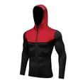 thumbnail image 1 of Leesechin Men's Fall/winter Fitness Long-sleeved Zipper Casual Hoodie Quick-drying Sports Jacket, 1 of 3