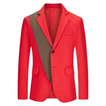Leesechin Men's Fashion England Solid Color Casual Single Breasted Suit
