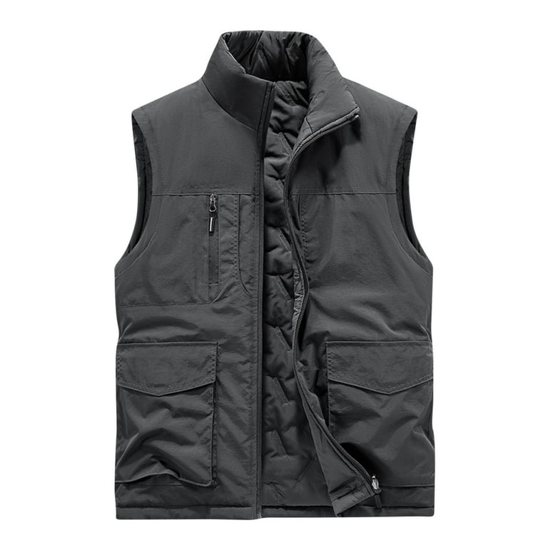 Leesechin Men's Fishing Vest Casual Utility Travel Safari Cargo
