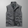 thumbnail image 1 of Leesechin Men's Fishing Vest Casual Utility Travel Safari Cargo Outdoor Work Photo Fly Vest Jacket with Multi Pockets, 1 of 3