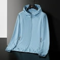 thumbnail image 1 of Leesechin Men's Full Zip UPF 50+ Light Jacket hooded sun Protection Cooling Long Sleeve Shirts with Pockets, 1 of 3
