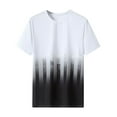 thumbnail image 1 of Leesechin Men's Gradient T Shirt Short Sleeve Round Neck Tee Summer Tops Ice Silk Loose Shirts, 1 of 2