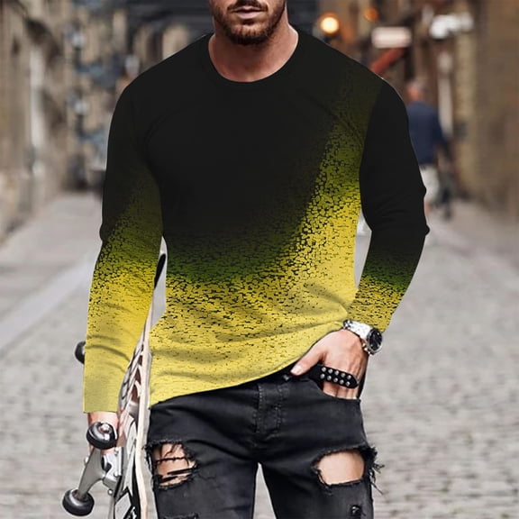 Leesechin Men's Graphic Tees Letter Print Casual Summer Tops Short Sleeve T Shirts Vintage Tees
