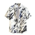 thumbnail image 1 of Leesechin Men's Hawaiian Shirts Short Sleeve Casual Floral Button Down Tropical Shirt Summer Holiday Beach Aloha Hawaii Shirt, 1 of 2