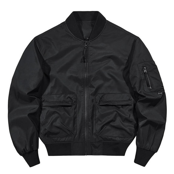 Leesechin Men's Lightweight Jackets Casual Windbreaker Stylish Light Golf Full Zip Up Work Dress Business with Zip Pockets