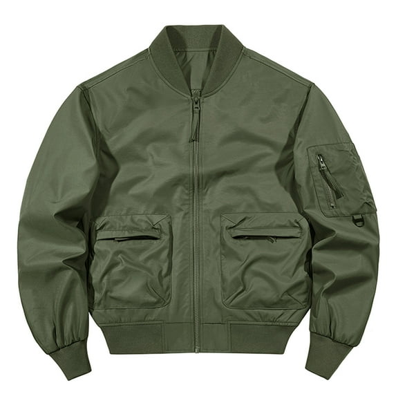 Leesechin Men's Lightweight Jackets Casual Windbreaker Stylish Light Golf Full Zip Up Work Dress Business with Zip Pockets