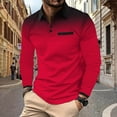 thumbnail image 1 of Leesechin Men's Long Sleeve Tennis Shirts Quarter-Zip Casual Slim Fit Lapel Neck Basic Designed Cotton Shirts Athletic Outdoor Tops, 1 of 6
