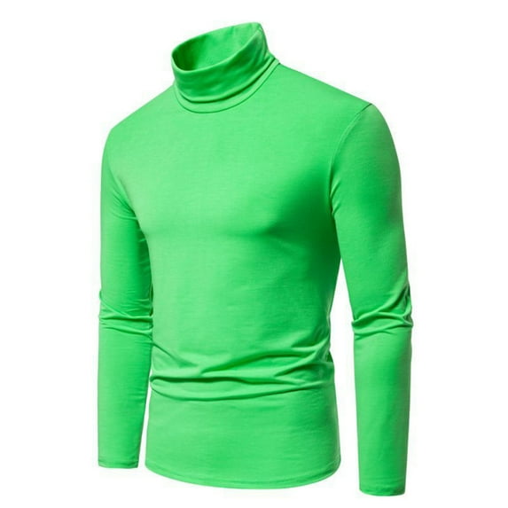 Leesechin Men's Mock Turtleneck Long Sleeve Turtle Neck Shirts Lightweight Undershirt Thermal Pullover Sweater
