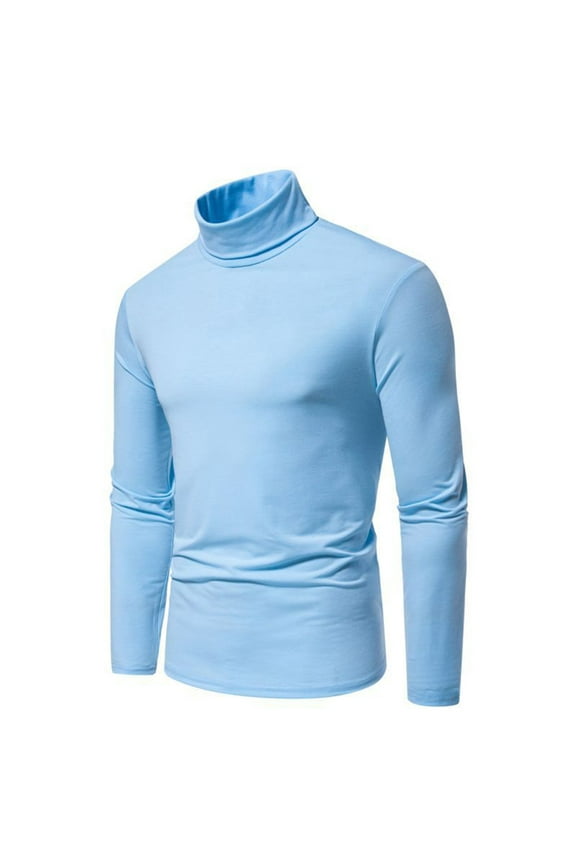 Leesechin Men's Mock Turtleneck Long Sleeve Turtle Neck Shirts Lightweight Undershirt Thermal Pullover Sweater