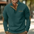 thumbnail image 1 of Leesechin Men's Quarter-Zip Sweater Pure Cotton Mock Neck Knit Long Sleeve Pullover Sweater, 1 of 6