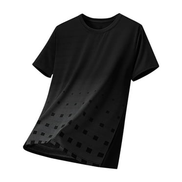 Leesechin Men's Summer Loose Fit Shirts Workout Short Sleeve T-Shirt Dry Fit Lightweight Crewneck Tee Tops