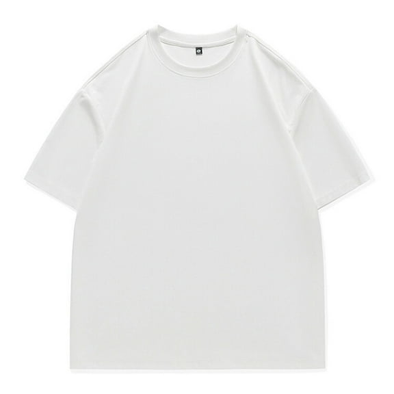 Leesechin Men's Summer T-Shirts Lightweight Crewneck Solid Color Short Sleeve Pullover Tees