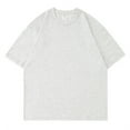 thumbnail image 1 of Leesechin Men's Summer T-Shirts Lightweight Crewneck Solid Color Short Sleeve Pullover Tees, 1 of 4