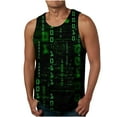 thumbnail image 1 of Leesechin Men's Tank Tops Big and Tall Summer Digital 3D Printing Tank Top Workout Sports Sleeveless Round Neck T-shirt Tank Top/shirt Blouses on Clearance, 1 of 4