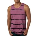thumbnail image 1 of Leesechin Men's Tank Tops Big and Tall Summer Stripe 3D Print Tank Top Workout Sports Sleeveless Round Neck T-shirt Tank Top/shirt Blouses, 1 of 4