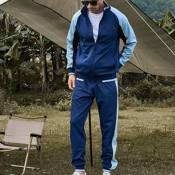 Leesechin Men's Tracksuits Outfits Set 2 Piece Jogging Suits Warm Up Sweatsuits Track Suits Sets