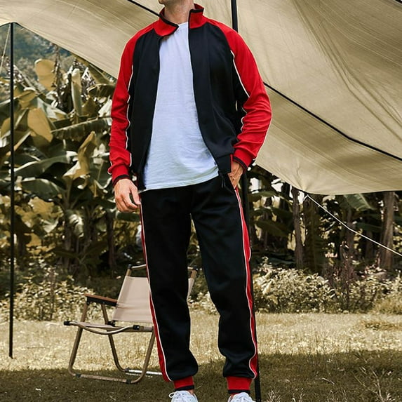 Leesechin Men's Tracksuits Outfits Set 2 Piece Jogging Suits Warm Up Sweatsuits Track Suits Sets