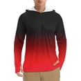 thumbnail image 1 of Leesechin Men's UPF 50+ Hoodie Shirts Rash Guard Long Sleeve Sun Protection SPF Swim Shirt UV for Running Hiking Fishing, 1 of 4