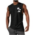 thumbnail image 1 of Leesechin Men's Workout Tank Tops Cotton Gym Cut Off Sleeveless T Shirt Bodybuilding Fitness Muscle Athletic Tank Tops, 1 of 4