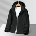 thumbnail image 1 of Leesechin Men's Zip Up Fleece Hoodies Sherpa Lined Heavyweight Sweatshirt Winter Thermal Jacket Windproof Warm Casual, 1 of 4