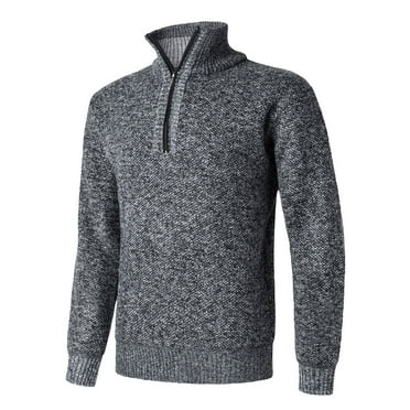 Leesechin Mens Casual Slim Fit Pullover Sweatshirts Knitted Shirts Napping Inside