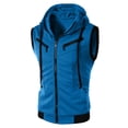 thumbnail image 1 of Leesechin Mens Casual Slim Fit Zip-up Sleeveless Hoodie Lightweight Workout Tank Tops Gym Hoodies, 1 of 2