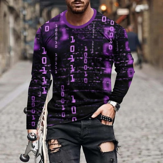 Leesechin Mens Fashion Henley Shirts Long Sleeve Button Cotton T-Shirt with Pocket