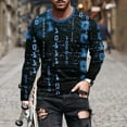 thumbnail image 1 of Leesechin Mens Fashion Henley Shirts Long Sleeve Button Cotton T-Shirt with Pocket, 1 of 5